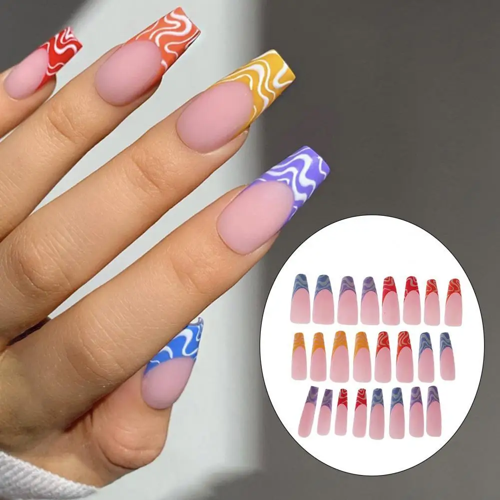 Легкие 24 шт./компл. Изящные нажимные ногти с полным покрытием полностью закрывают накладные ногти гладкая поверхность для маникюра 
Легкие 24 шт./компл. Изящные нажимные ногти с полным покрытием полностью закрывают накладные ногти гладкая поверхность для маникюра