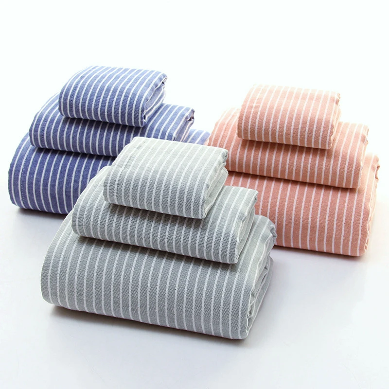 3pcs Premium Blue Striped Towel Sets Bath Towels Pure Cotton Face Towels Large Hair Towels Family Towel Set Boy's Towel Set
3pcs Premium Blue Striped Towel Sets Bath Towels Pure Cotton Face Towels Large Hair Towels Family Towel Set Boy's Towel Set