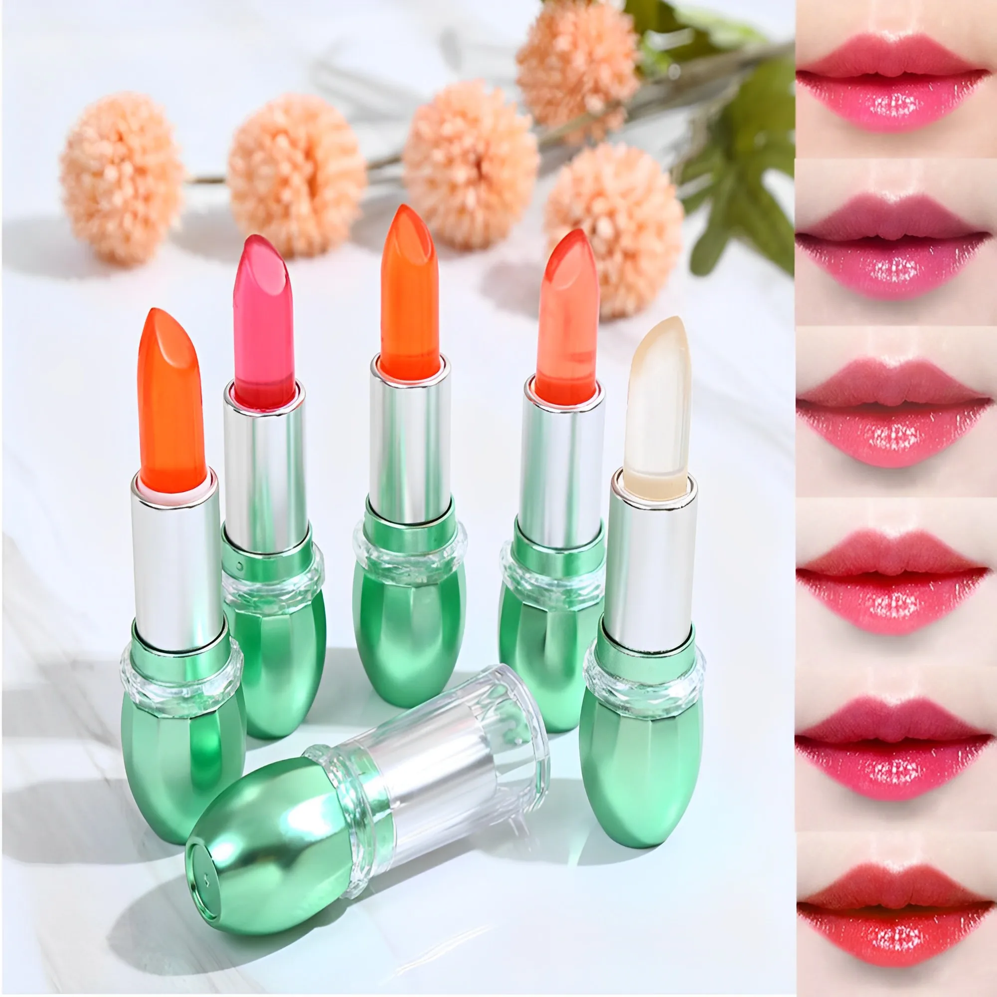 Moisture Lip Balm Long-Lasting Natural Aloe Vera Lipstick Color Mood Changing Long Lasting Moisturizing Temperature Color
Moisture Lip Balm Long-Lasting Natural Aloe Vera Lipstick Color Mood Changing Long Lasting Moisturizing Temperature Color