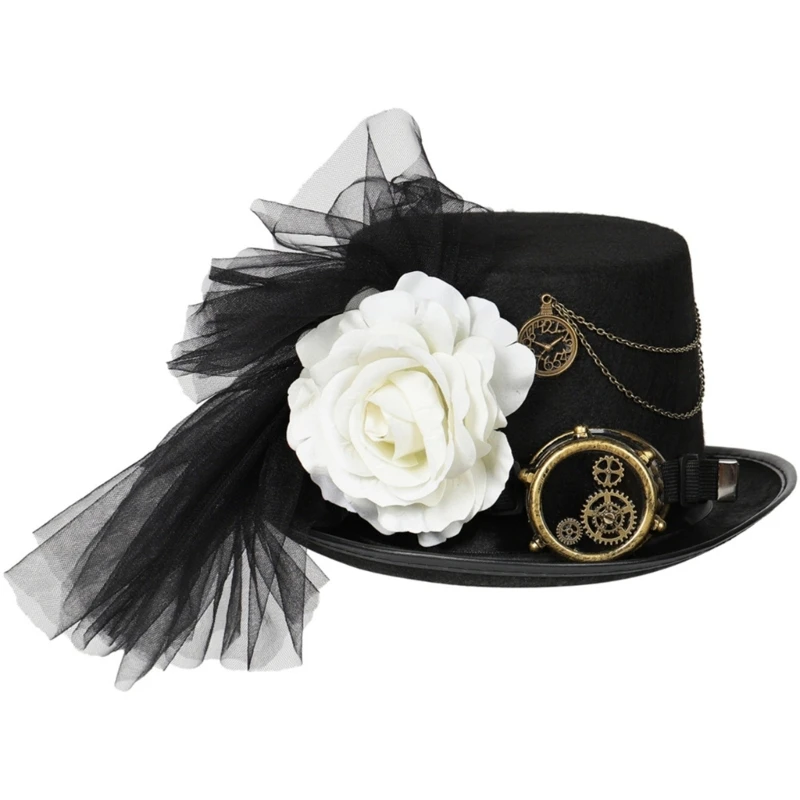 Steampunk Top Hat with Gears Vintage Cowboy Party Hat Decorations for Adults Male Female Wedding Birthday New Year
Steampunk Top Hat with Gears Vintage Cowboy Party Hat Decorations for Adults Male Female Wedding Birthday New Year