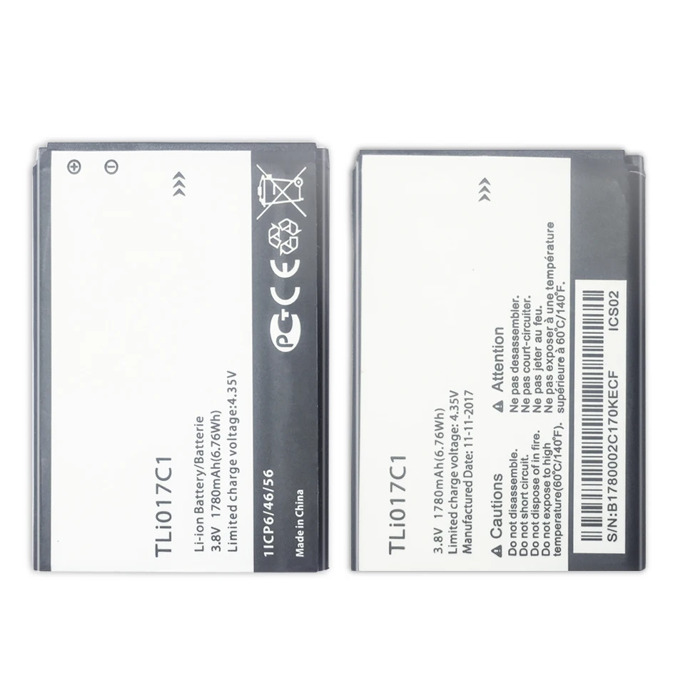 Аккумулятор 1780 мАч для Alcatel OneTouch PIXI 3 4,5 дюйма 5019D 5017D 5017A 5017X 5017 5027B TLi017C1/TLi017C2 VODAFONE Smart Speed 6
Аккумулятор 1780 мАч для Alcatel OneTouch PIXI 3 4,5 дюйма 5019D 5017D 5017A 5017X 5017 5027B TLi017C1/TLi017C2 VODAFONE Smart Speed 6