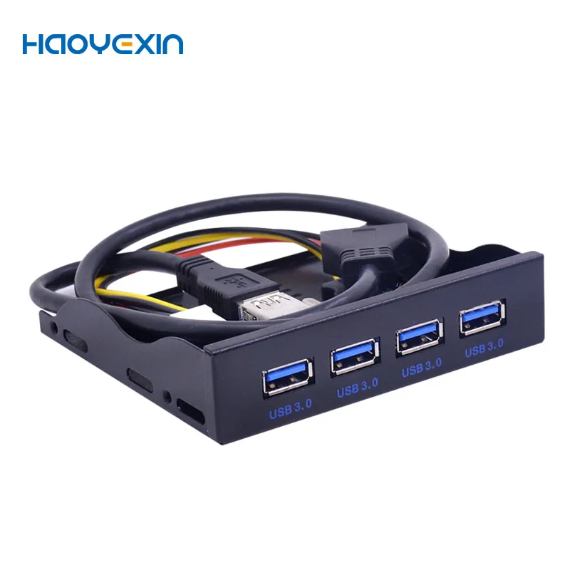 9+1 20Pin 4 Port USB 3.0 Front Panel Combo Bracket USB3.0 Hub Adapter for PC Desktop 3.5" FDD Floppy Disk Drive Bay with 15pin
9+1 20Pin 4 Port USB 3.0 Front Panel Combo Bracket USB3.0 Hub Adapter for PC Desktop 3.5" FDD Floppy Disk Drive Bay with 15pin