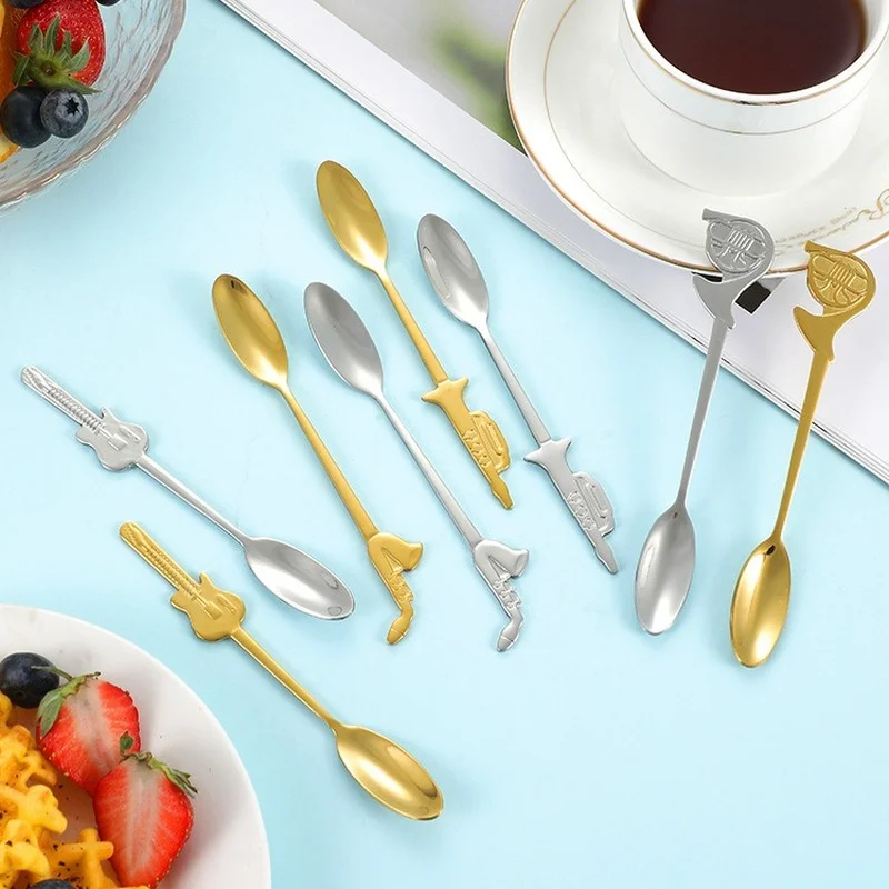 1Pcs Stainless Coffee & Tea Spoon Music Symbol Long Handle Creative Spoon Drinking Tools Kitchen Gadget Flatware Tableware
1Pcs Stainless Coffee & Tea Spoon Music Symbol Long Handle Creative Spoon Drinking Tools Kitchen Gadget Flatware Tableware