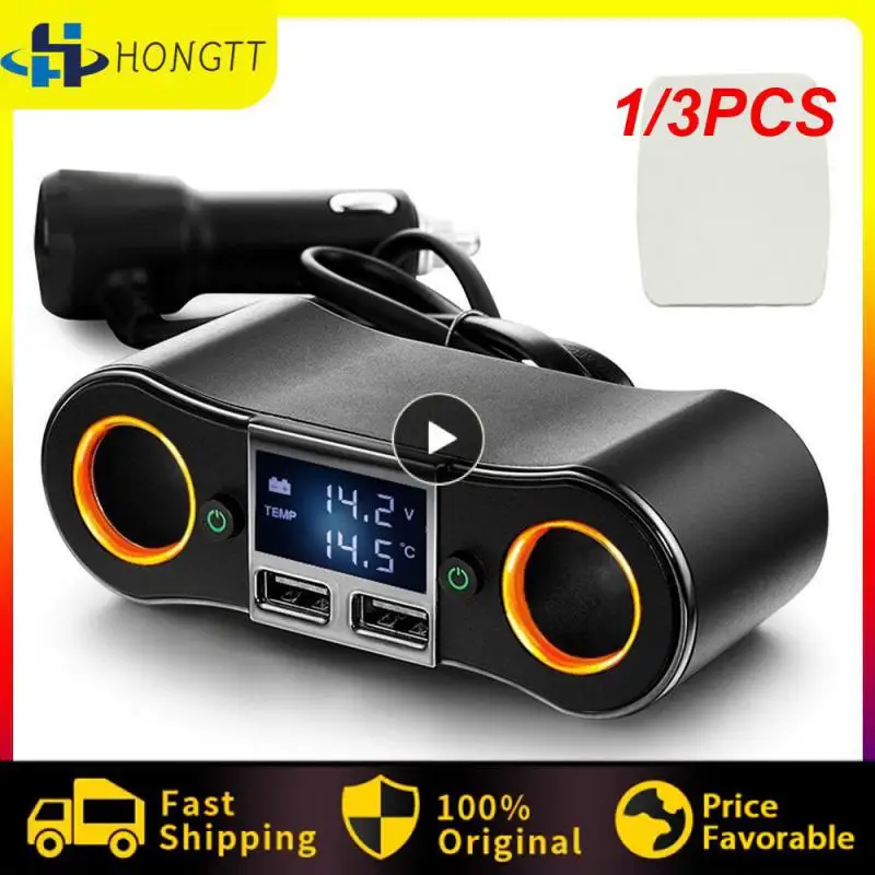 Разветвитель Прикуривателя с двумя USB-портами, 12-24 В, а
Разветвитель Прикуривателя с двумя USB-портами, 12-24 В, а