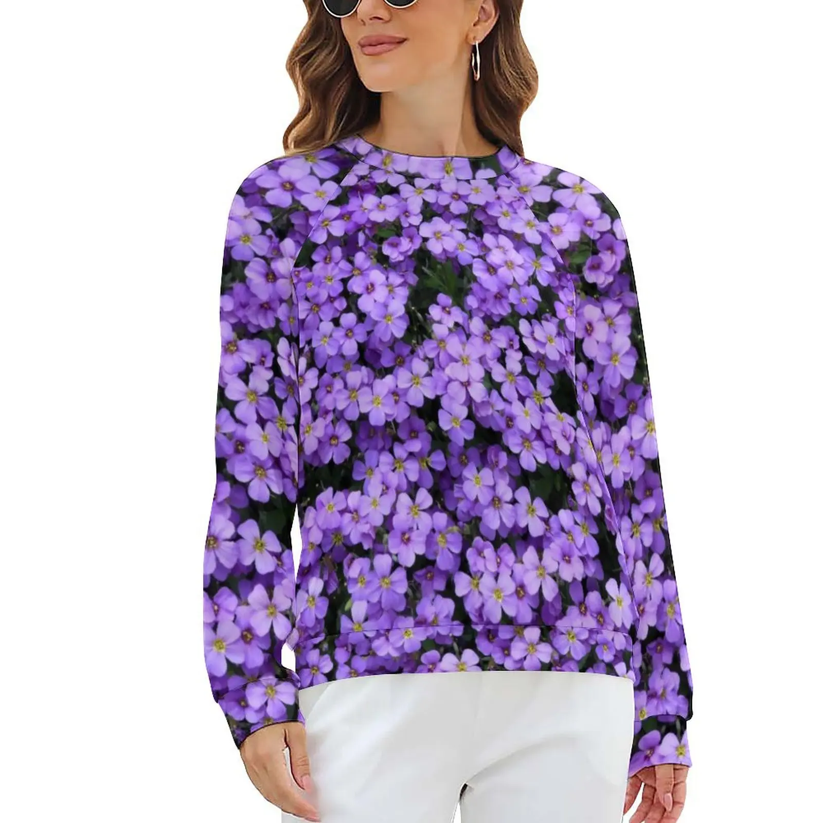 Повседневные худи с фиолетовым цветочным принтом, зимнее фиолетовое современное худи с цветочным принтом, женская уличная одежда большого ... 
Повседневные худи с фиолетовым цветочным принтом, зимнее фиолетовое современное худи с цветочным принтом, женская уличная одежда большого ...