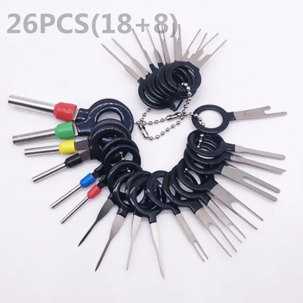 26/36PCS Car Plug Terminal Removal Tool Set Terminal Pin Retractor Pick Needle Harness Terminal Pick Needle Retractor Stylus
26/36PCS Car Plug Terminal Removal Tool Set Terminal Pin Retractor Pick Needle Harness Terminal Pick Needle Retractor Stylus
