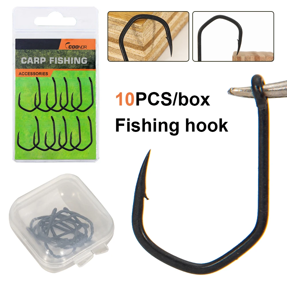 10pcs Carbon Steel Carp Fishing Hook Size 2/4/6/8/10# Barbed Hooks Catfish Hook Saltwater Freshwater Fishing Tackle Accessories
10pcs Carbon Steel Carp Fishing Hook Size 2/4/6/8/10# Barbed Hooks Catfish Hook Saltwater Freshwater Fishing Tackle Accessories