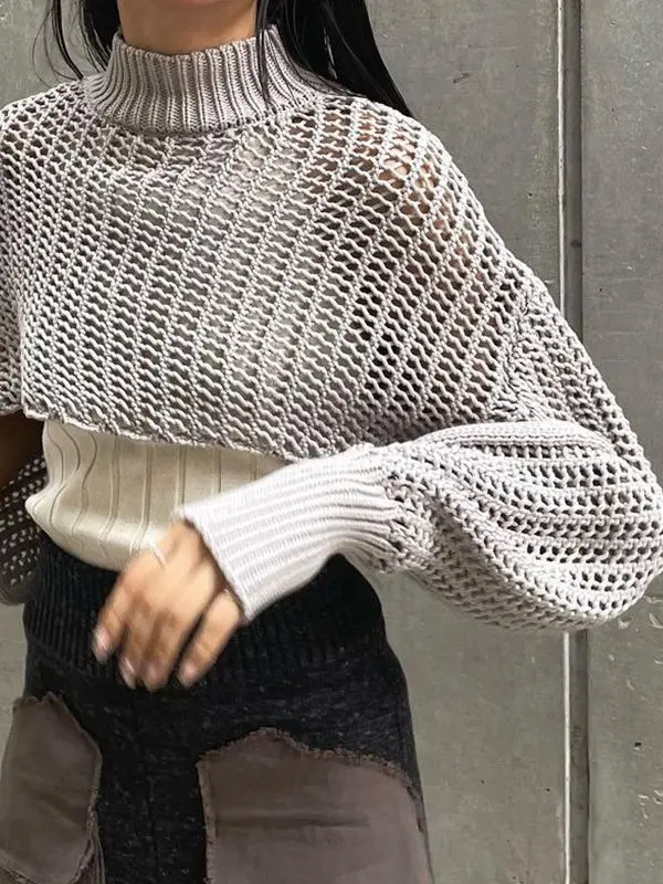 Street Plain Half high collar Bishop sleeve Long sleeve Loose Summer Spring Fall Daily Short Pullovers
Street Plain Half high collar Bishop sleeve Long sleeve Loose Summer Spring Fall Daily Short Pullovers