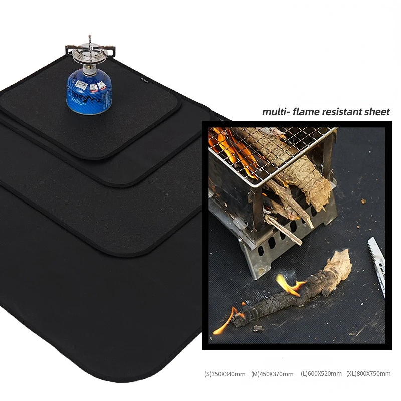 Outdoor Barbecue Fire Mat Camping Fireproof Cloth Picnic High Temperature Heat Insulation Pad Silicone Coated Retardant Cloth
Outdoor Barbecue Fire Mat Camping Fireproof Cloth Picnic High Temperature Heat Insulation Pad Silicone Coated Retardant Cloth