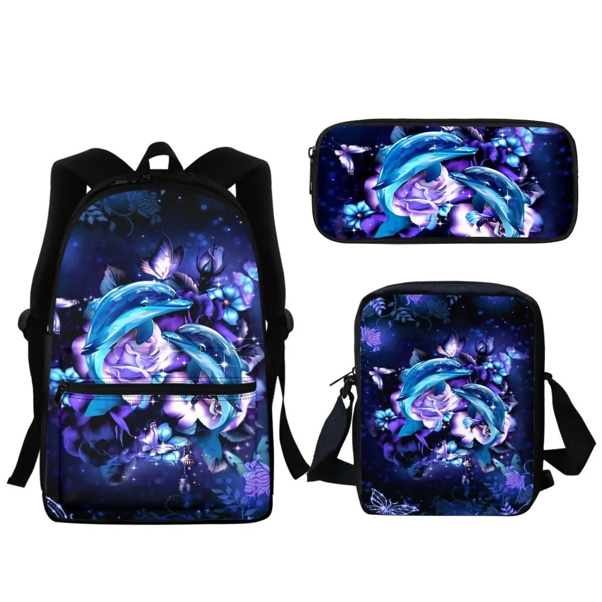 Dolphin Purple Rose Design Fashion Zipper School School Bags Backpak Portable Lunch Small Satchel Pencil Case School Supplies
Dolphin Purple Rose Design Fashion Zipper School School Bags Backpak Portable Lunch Small Satchel Pencil Case School Supplies