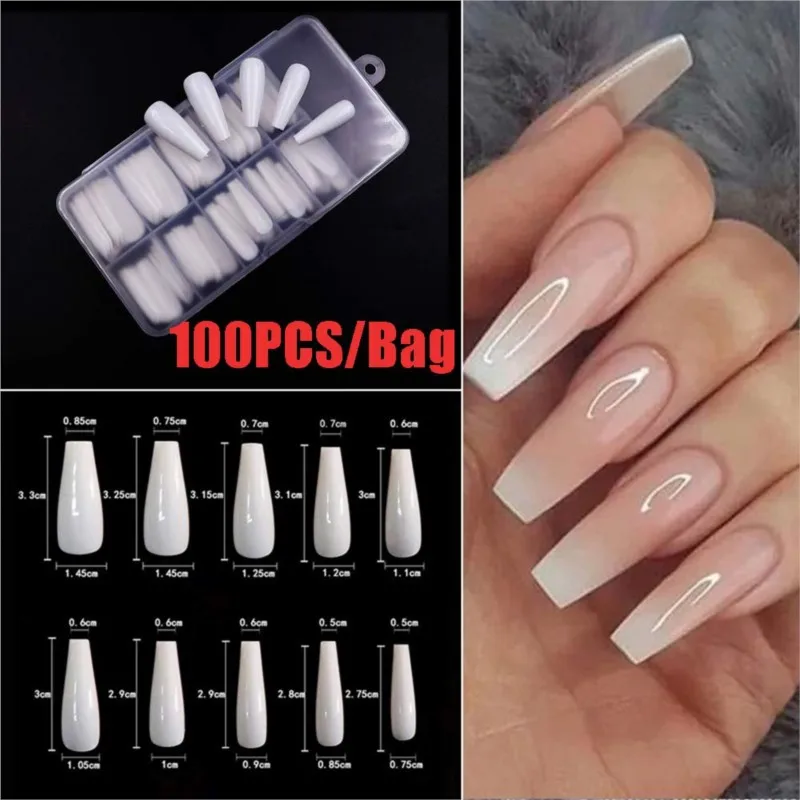 100Pcs/Lot False Nails Coffin Nude/Light Color Mix Matte Artificial Long Ballerina Nails Full Cover Nail Tips Press on Nails
100Pcs/Lot False Nails Coffin Nude/Light Color Mix Matte Artificial Long Ballerina Nails Full Cover Nail Tips Press on Nails