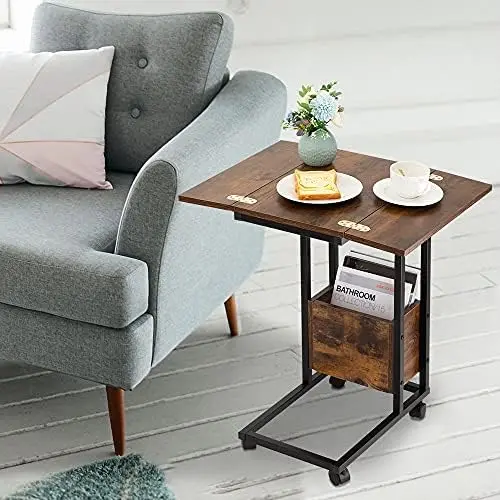 Table End Table, C Shaped End Table with Charging Station, Rolling Side Table with Wheels, Couch Tables That Slide Under, Foldab
Table End Table, C Shaped End Table with Charging Station, Rolling Side Table with Wheels, Couch Tables That Slide Under, Foldab