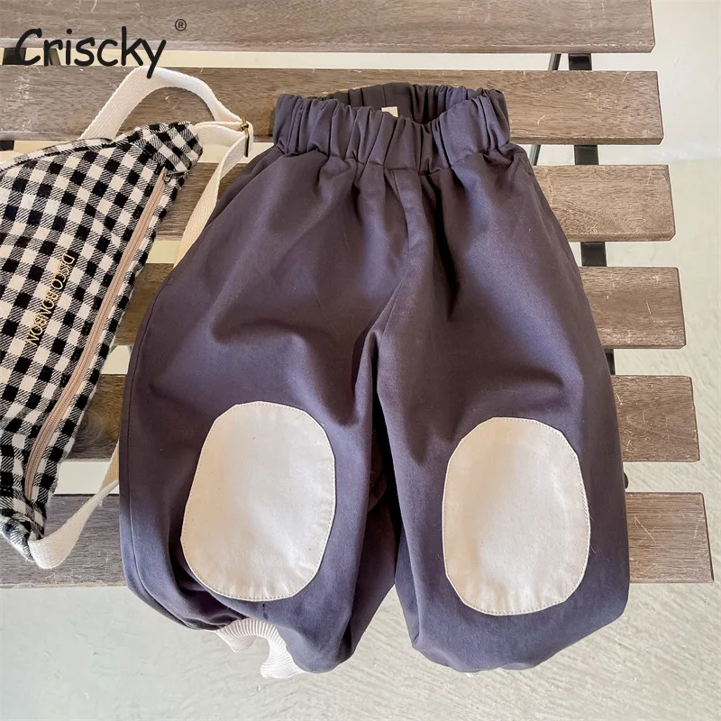 Criscky Children Trousers For Boys Girls Cotton Elastic Waist Spring Patchwork Pants Harem Pants Kids Clothing Long Pants
Criscky Children Trousers For Boys Girls Cotton Elastic Waist Spring Patchwork Pants Harem Pants Kids Clothing Long Pants