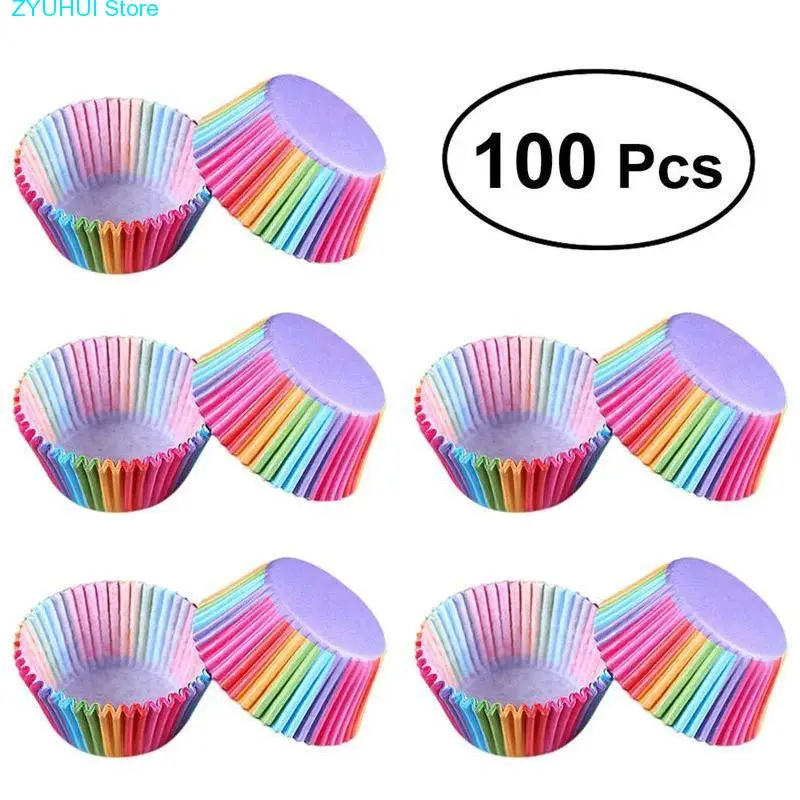 Kitchen Baking 100 Pcs Rainbow Paper Cake Cup Cupcake Paper Muffin Party Tray Bakeware Stands Cupcake Cases Liners Wedding Party
Kitchen Baking 100 Pcs Rainbow Paper Cake Cup Cupcake Paper Muffin Party Tray Bakeware Stands Cupcake Cases Liners Wedding Party