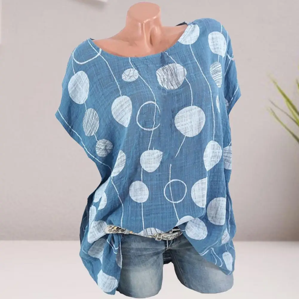 Women Shirts Bat-Sleeve Boat Neck Floral Printing Loose Casual Dress-up Breathable O-Neck Polka Dot Blouse for Female Clothing
Women Shirts Bat-Sleeve Boat Neck Floral Printing Loose Casual Dress-up Breathable O-Neck Polka Dot Blouse for Female Clothing
