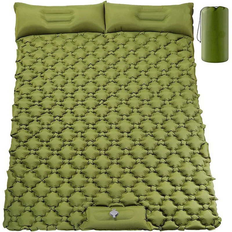 Ultralight Double Camping Sleeping Pad,Inflatable Camping Pad Foot Press Camping Mat With Pillow For Camping Traveling
Ultralight Double Camping Sleeping Pad,Inflatable Camping Pad Foot Press Camping Mat With Pillow For Camping Traveling