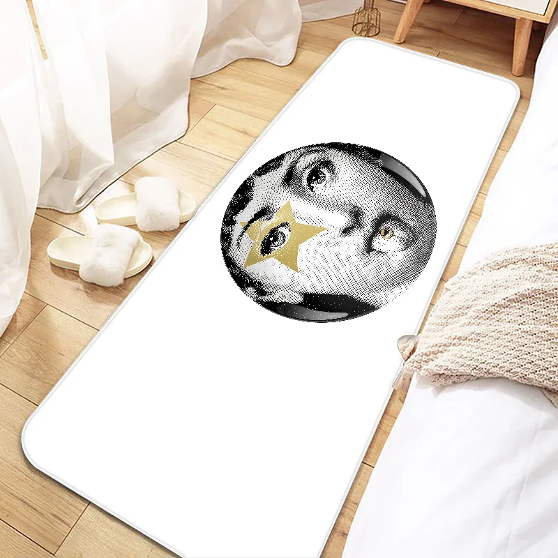 Придверный коврик Art The Face F-Fornasetties нескользящий моющийся кухонный ковер для