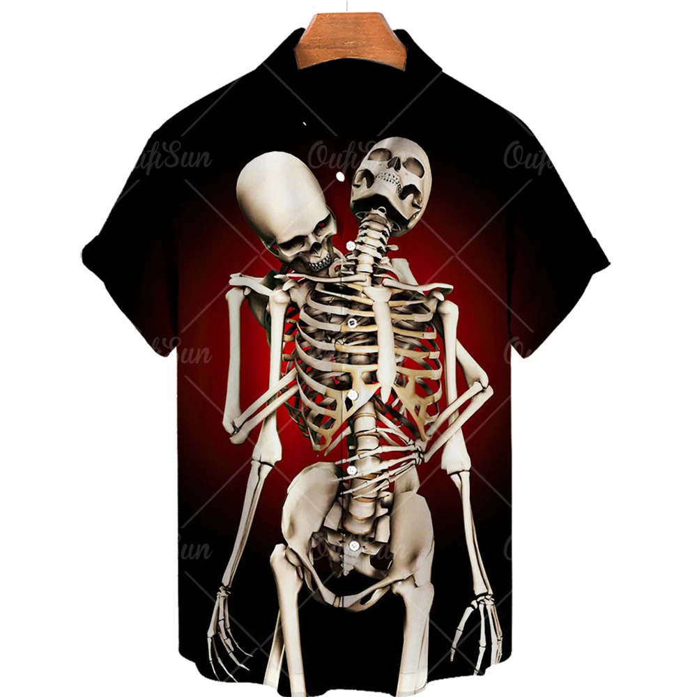 3D Horror Skull Men's Shirt, Hawaiian Men's Short Sleeved T-Shirt, Loose And Breathable, Fashionable, 2022
3D Horror Skull Men's Shirt, Hawaiian Men's Short Sleeved T-Shirt, Loose And Breathable, Fashionable, 2022