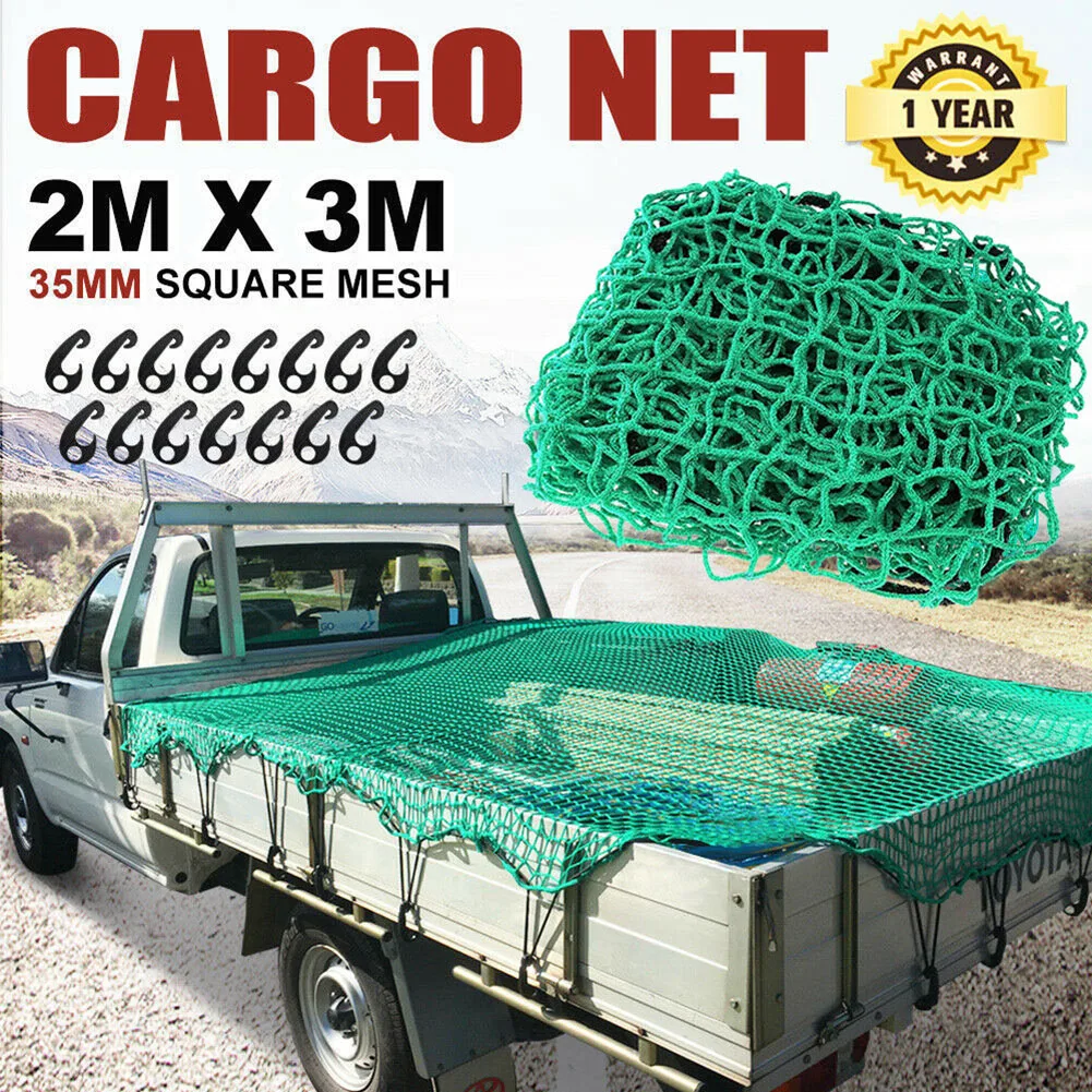 Car Truck Cargo Luggage Net Cover with 15 Hooks Storage Organizer Nylon Mesh Network Elastic Web Bungee
Car Truck Cargo Luggage Net Cover with 15 Hooks Storage Organizer Nylon Mesh Network Elastic Web Bungee