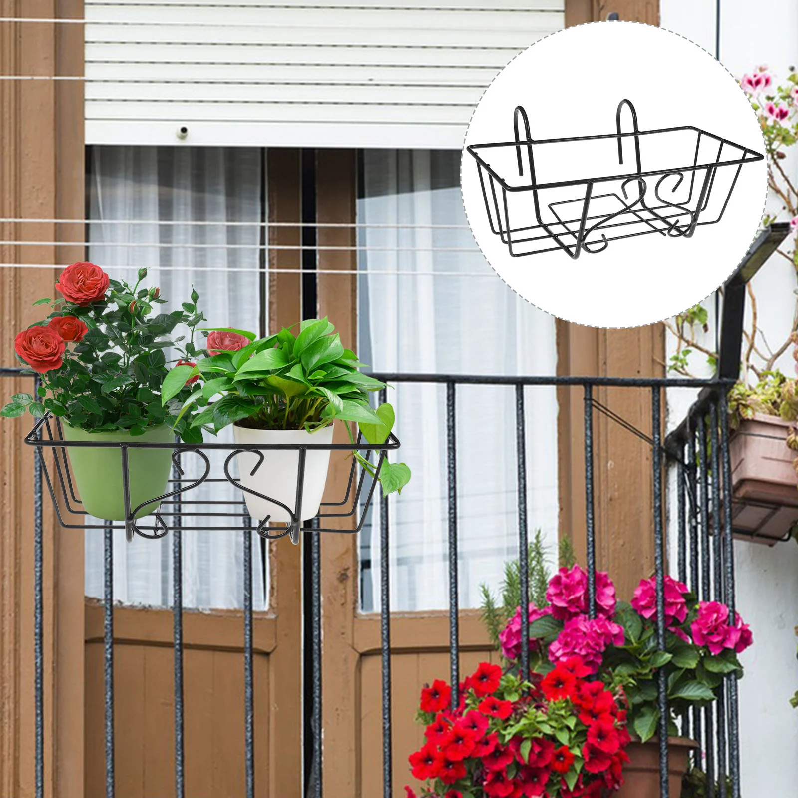 Flower Pot Stand Indoor Flowerpot Racks Fence Basket Bowl Planters Outdoor Plants The Balcony Wall Holder Iron Display Hanging
Flower Pot Stand Indoor Flowerpot Racks Fence Basket Bowl Planters Outdoor Plants The Balcony Wall Holder Iron Display Hanging