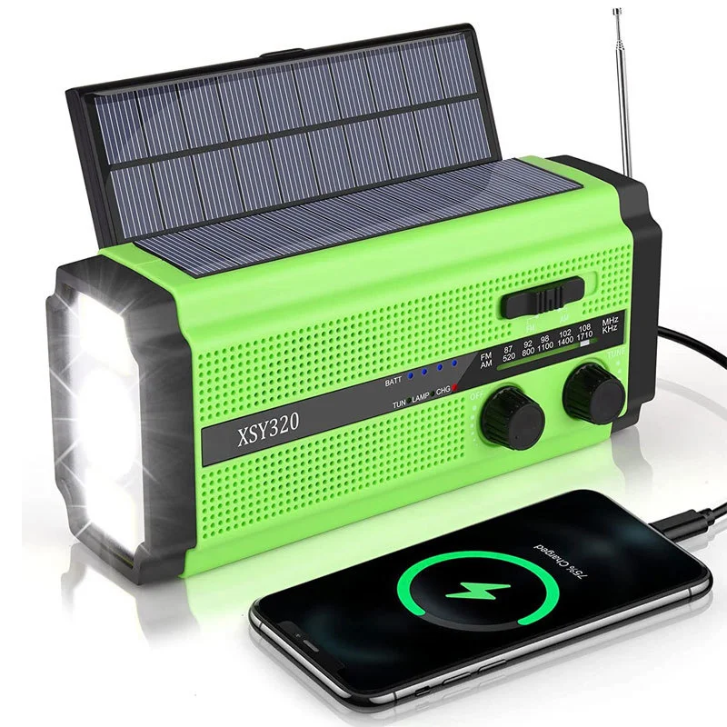 Portable Hand Crank Solar Power Emergency Weather Multi Band Radio FMAM SOS Alarm Flashlight 5000mAh Phone Charger Manual Radio
Portable Hand Crank Solar Power Emergency Weather Multi Band Radio FMAM SOS Alarm Flashlight 5000mAh Phone Charger Manual Radio
