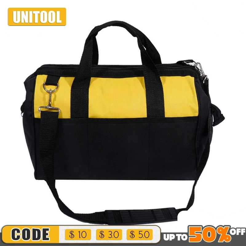 12" Toolkit Multifunction Maintenance and Electrician Single Shoulder Large Capacity Thicken Oxford Cloth Tool Bag
12" Toolkit Multifunction Maintenance and Electrician Single Shoulder Large Capacity Thicken Oxford Cloth Tool Bag