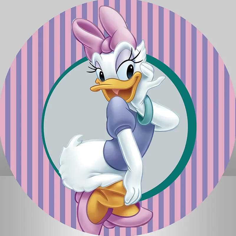 Disney Donald Duck Daisy Round Circle Photography Backgrounds Kids Birthday Party Backdrops for Baby Shower Party Supplies
Disney Donald Duck Daisy Round Circle Photography Backgrounds Kids Birthday Party Backdrops for Baby Shower Party Supplies