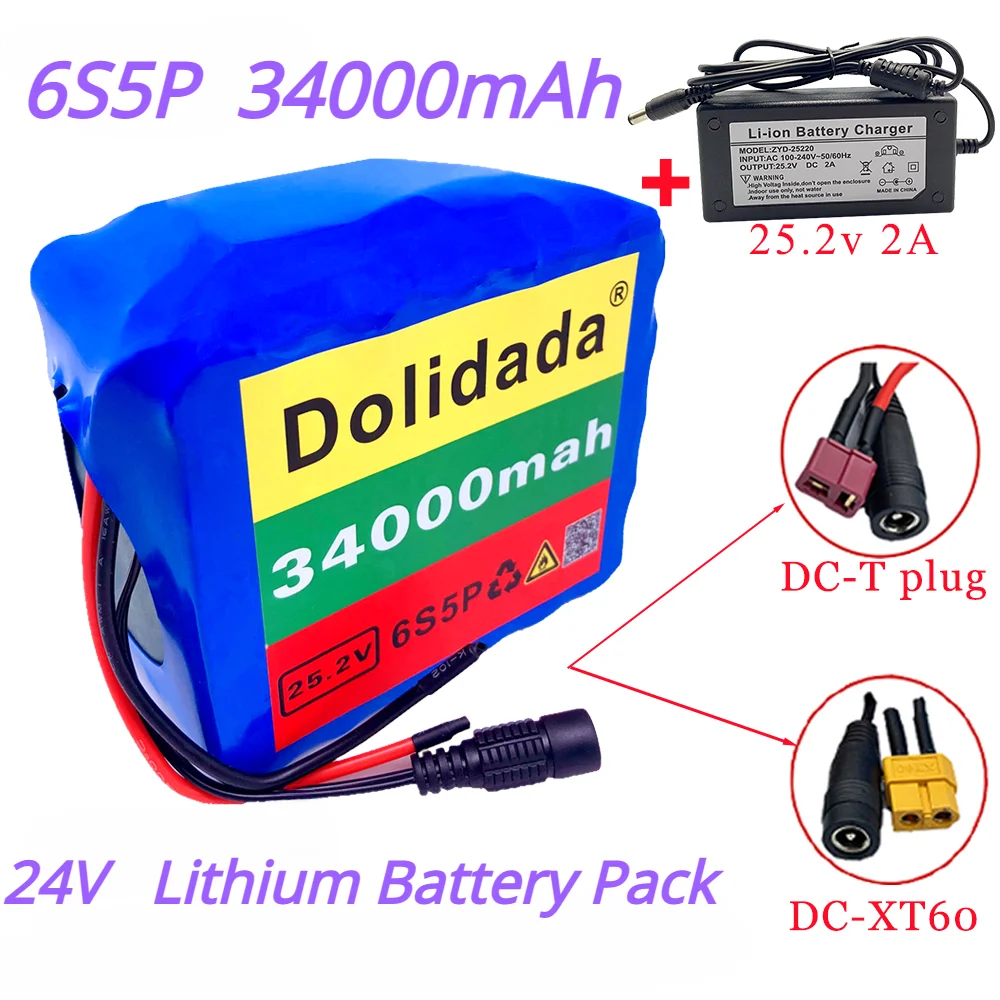 Литий-ионный аккумулятор 24 В 34000 мАч 6S5P с зарядным устройством 25,2 в для электрического велосипеда, электровелосипеда, скутера, кресла-коляски
Литий-ионный аккумулятор 24 В 34000 мАч 6S5P с зарядным устройством 25,2 в для электрического велосипеда, электровелосипеда, скутера, кресла-коляски