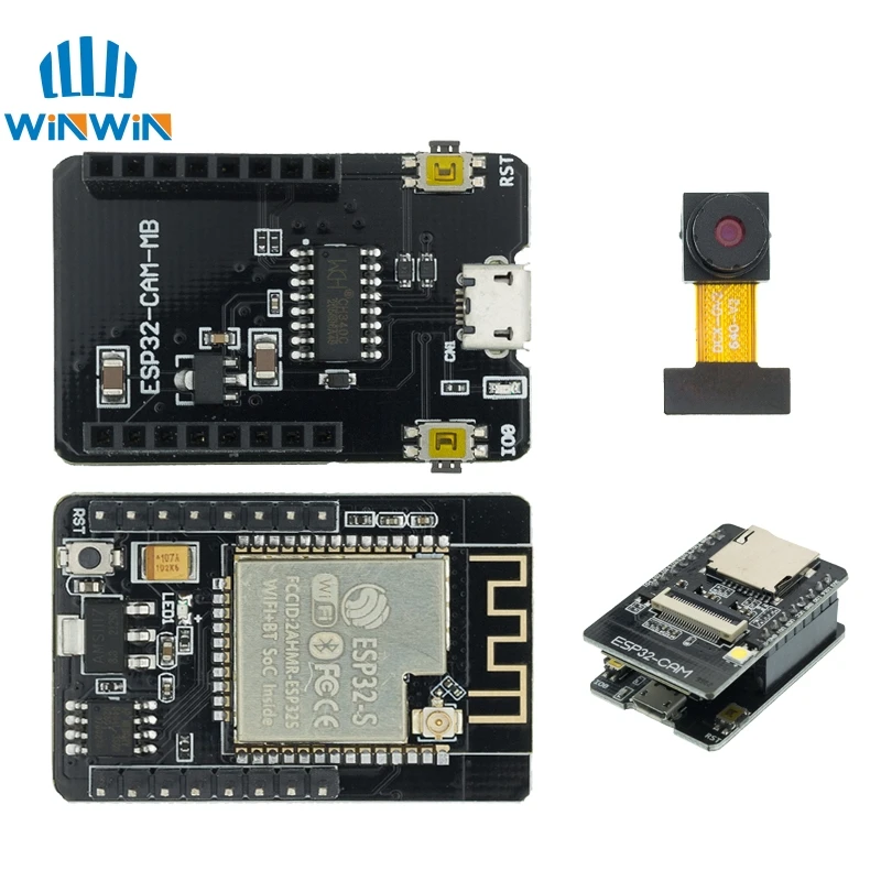 Micro USB CH340G ESP32-CAM-MB/ESP32-CAM OV2640 модуль камеры с антенной WIFI Bluetooth плата для IOT/системы умного дома
Micro USB CH340G ESP32-CAM-MB/ESP32-CAM OV2640 модуль камеры с антенной WIFI Bluetooth плата для IOT/системы умного дома