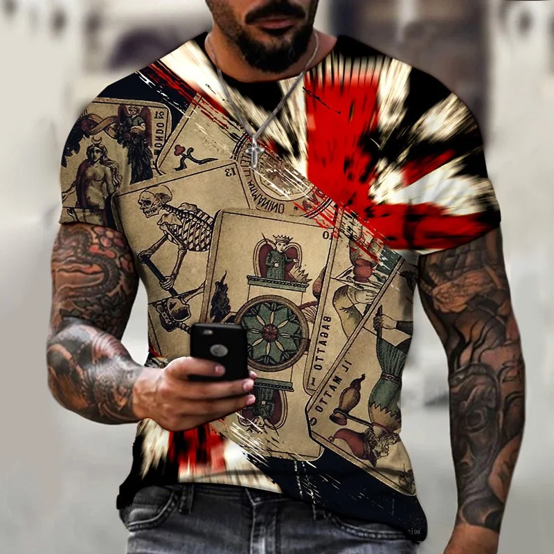 European and American popular men's casual 3D digital printing short-sleeved T-shirt fashion trend 3D printing T-shirt xs-6xl
European and American popular men's casual 3D digital printing short-sleeved T-shirt fashion trend 3D printing T-shirt xs-6xl