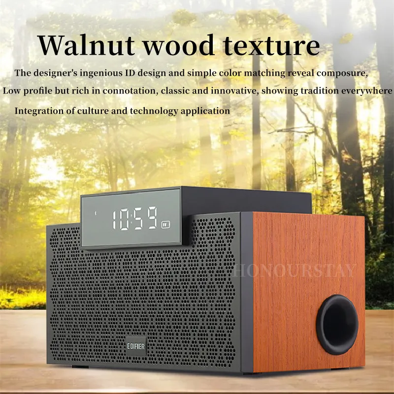 EDIFIER M260 Wooden Bluetooth Speaker Portable Column Radio Wireless Home Theater Subwoofer Alarm Clock Audio Computer Speaker
EDIFIER M260 Wooden Bluetooth Speaker Portable Column Radio Wireless Home Theater Subwoofer Alarm Clock Audio Computer Speaker