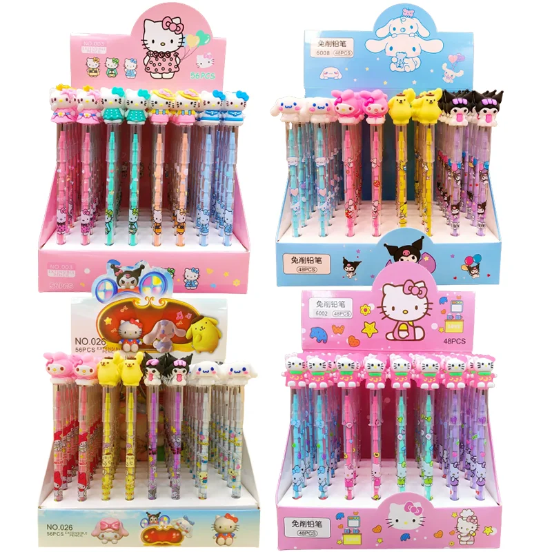 Sanrio New Best-selling 48/56pcs Mechanical Pencil Hello Kitty Cinnamonroll Student Stationery Children's Painting Boxed Gifts
Sanrio New Best-selling 48/56pcs Mechanical Pencil Hello Kitty Cinnamonroll Student Stationery Children's Painting Boxed Gifts