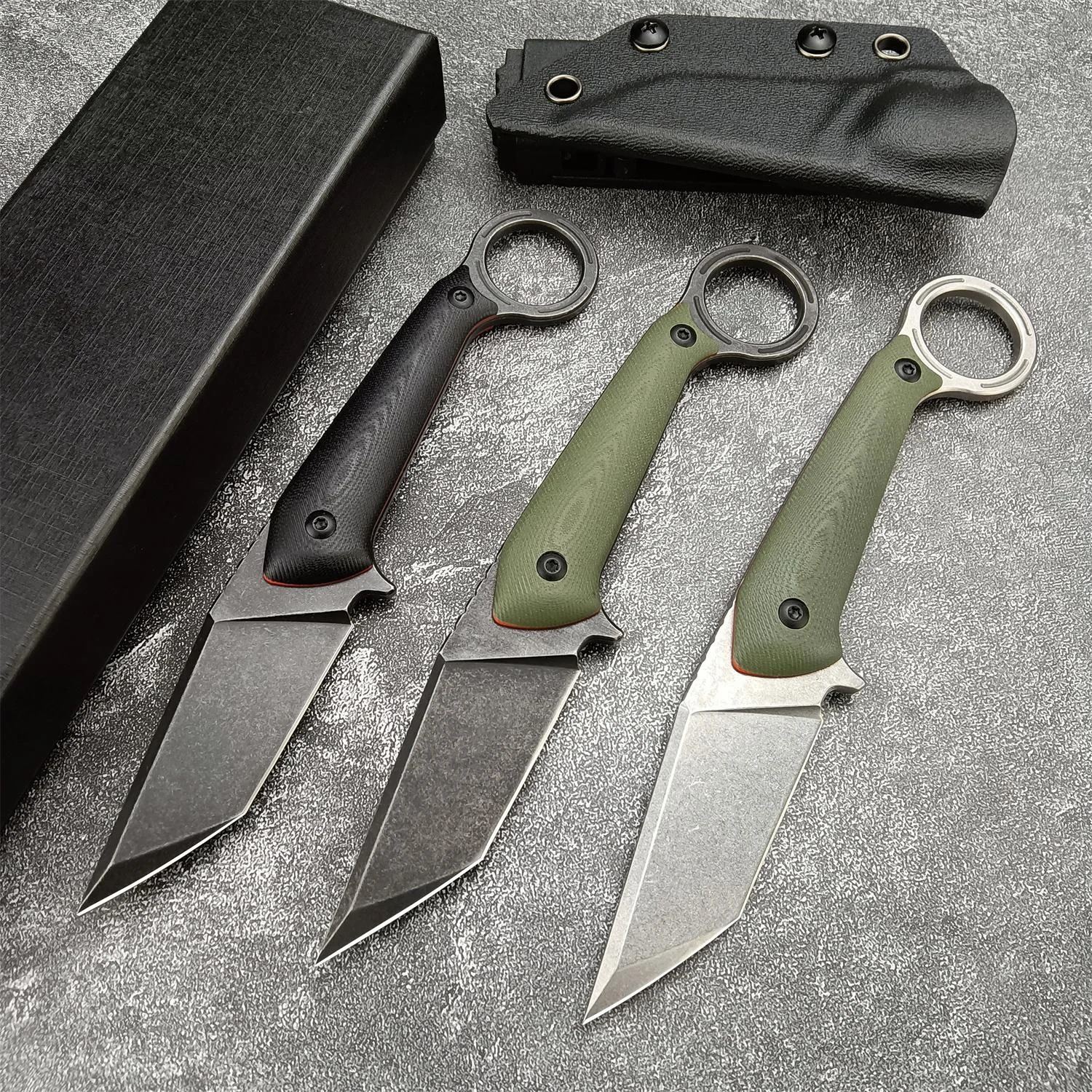 Fixed Blade Tactical Knife Neck Knife Survival Self Defense Fist Knives Outdoor Survival Self Defense Tools Gift Kydex Sheath
Fixed Blade Tactical Knife Neck Knife Survival Self Defense Fist Knives Outdoor Survival Self Defense Tools Gift Kydex Sheath