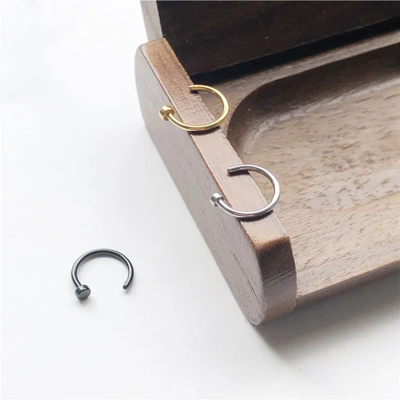 1pc Personalized classic stainless steel nose ring Simple and versatile Piercing Body Jewelry for Women Men Accessories
1pc Personalized classic stainless steel nose ring Simple and versatile Piercing Body Jewelry for Women Men Accessories