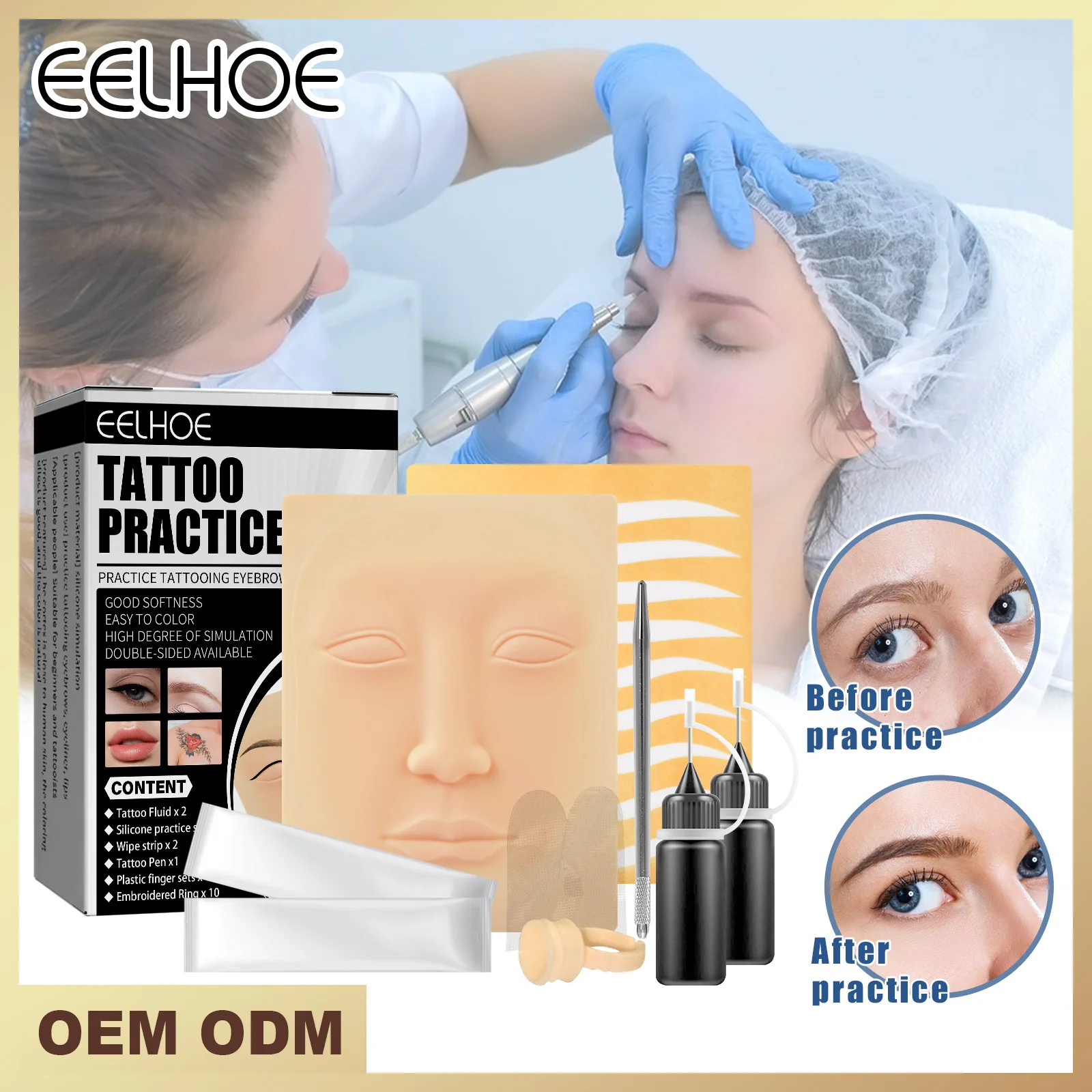 New Tattoo Practice tool Eyebrow eyeliner lip Tattoo Beginner Wipe Simulation Practice Leather Suit Tattoo Blank Practice Skin
New Tattoo Practice tool Eyebrow eyeliner lip Tattoo Beginner Wipe Simulation Practice Leather Suit Tattoo Blank Practice Skin