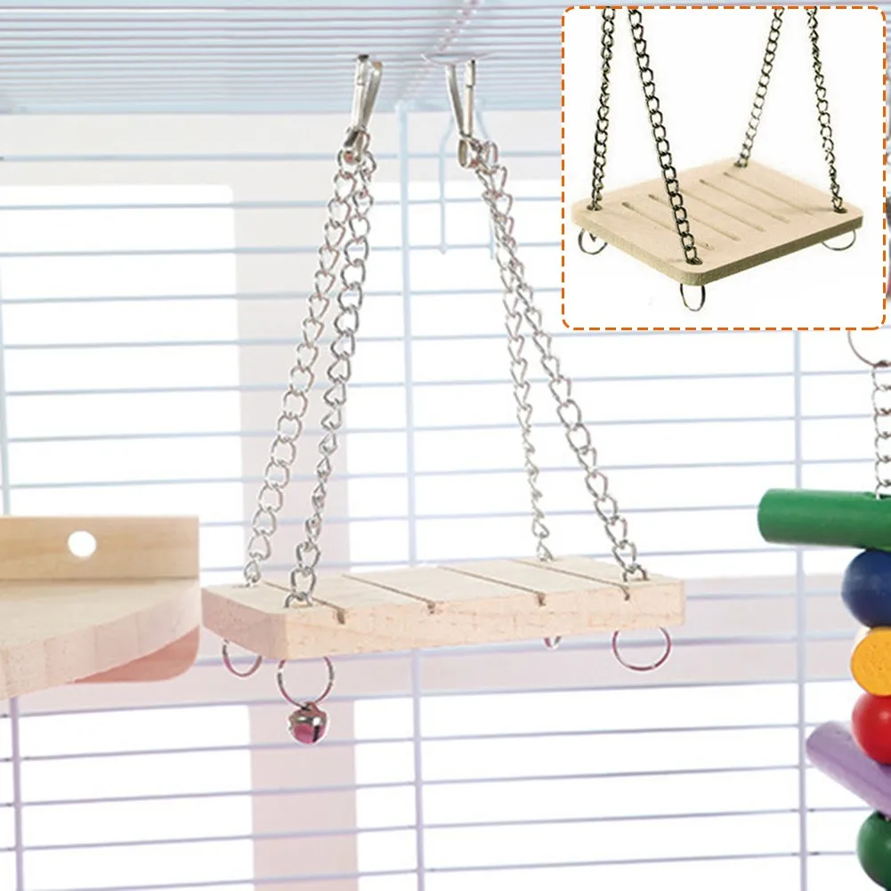 1pc Creative Wooden Hamster Hanging Swing Bed Rats Parrot Small Parrots Exercise Play Toy Animal Sport Equipment
1pc Creative Wooden Hamster Hanging Swing Bed Rats Parrot Small Parrots Exercise Play Toy Animal Sport Equipment