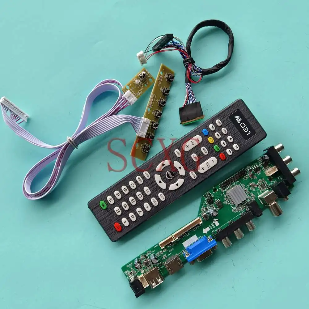 Fit LP156WH3-TLA1 LCD Control Driver Board Kit 15.6" 1366 768 40 Pin LVDS Digital Signal DVB Matrix AV USB HDMI-Compatible VGA
Fit LP156WH3-TLA1 LCD Control Driver Board Kit 15.6" 1366 768 40 Pin LVDS Digital Signal DVB Matrix AV USB HDMI-Compatible VGA