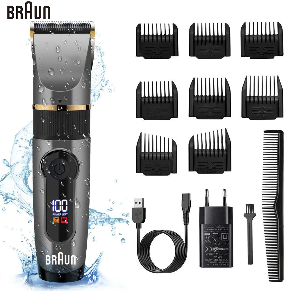 Original Braun Multi Functional USB Rechargeable Electric Shaver Stainless Steel Shaving Machine Men Triple Blade Razor Shaver
Original Braun Multi Functional USB Rechargeable Electric Shaver Stainless Steel Shaving Machine Men Triple Blade Razor Shaver