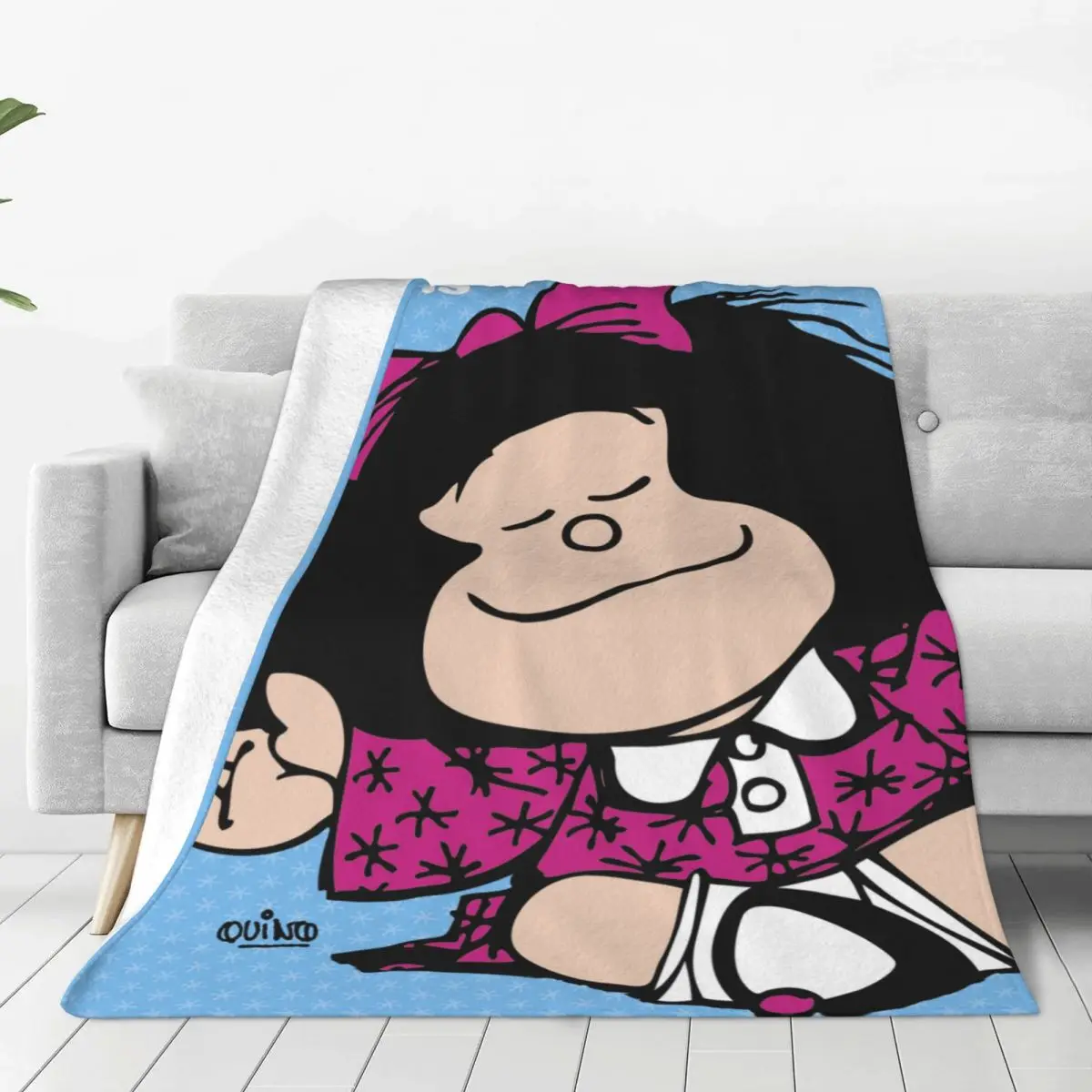 Mafalda Amine Flannel Blankets Kawaii Cute Cartoon Awesome Throw Blanket for Home 200x150cm
Mafalda Amine Flannel Blankets Kawaii Cute Cartoon Awesome Throw Blanket for Home 200x150cm