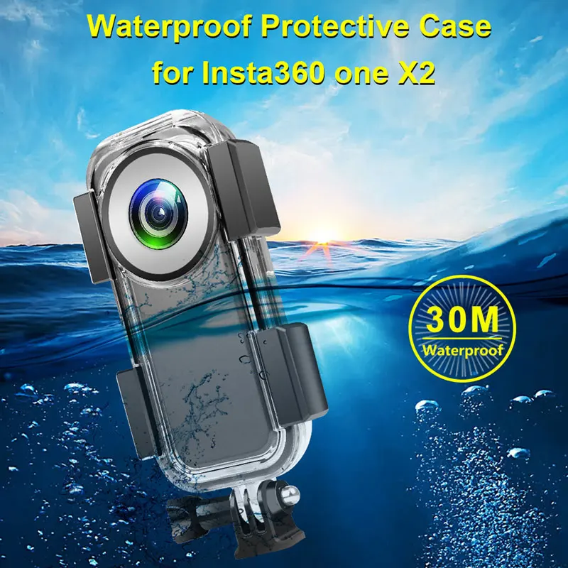 Водонепроницаемый чехол Insta360, 30 м, Жесткий Чехол для дайвинга, подводная защитная коробка для Insta360 ONE X2, аксессуары для панорамной камеры
Водонепроницаемый чехол Insta360, 30 м, Жесткий Чехол для дайвинга, подводная защитная коробка для Insta360 ONE X2, аксессуары для панорамной камеры