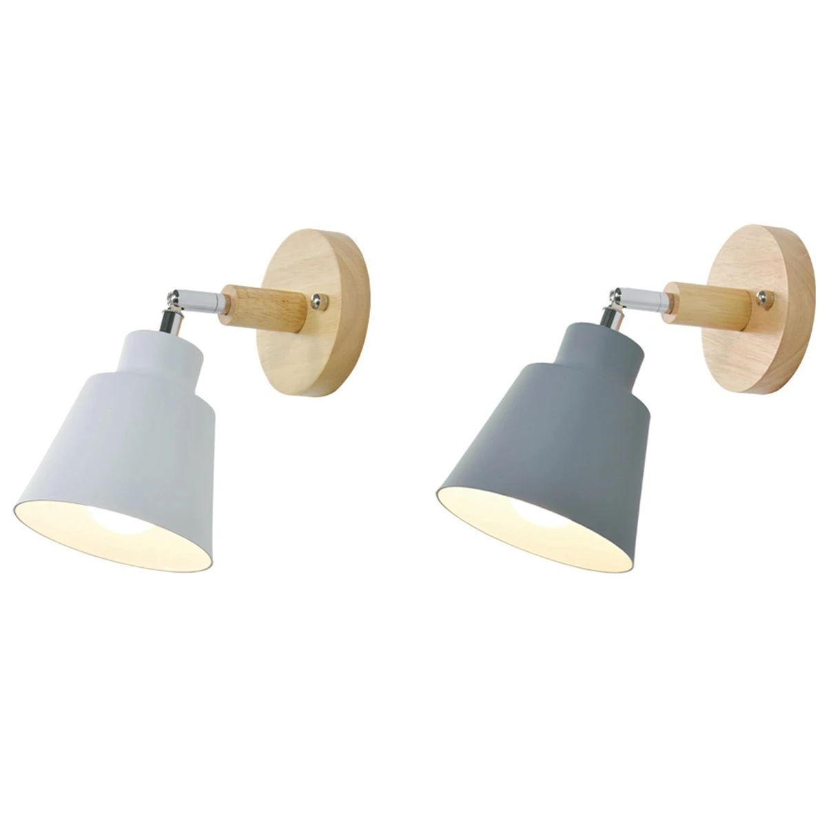 2 Pcs Wooden Wall Lights Bedside Wall Lamp Bedroom Wall Light Sconce for Kitchen Modern Wall Lamp Grey & White
2 Pcs Wooden Wall Lights Bedside Wall Lamp Bedroom Wall Light Sconce for Kitchen Modern Wall Lamp Grey & White