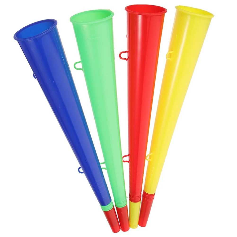 4pcs Stadium Horn Props Plastic Noisemakers Sporting Events Trumpet for Graduation Games
4pcs Stadium Horn Props Plastic Noisemakers Sporting Events Trumpet for Graduation Games