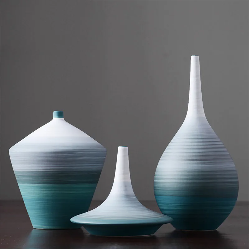 Modern minimalist Morandi color gradient ceramic vase ornament flower arrangement creative living room home decoration
Modern minimalist Morandi color gradient ceramic vase ornament flower arrangement creative living room home decoration