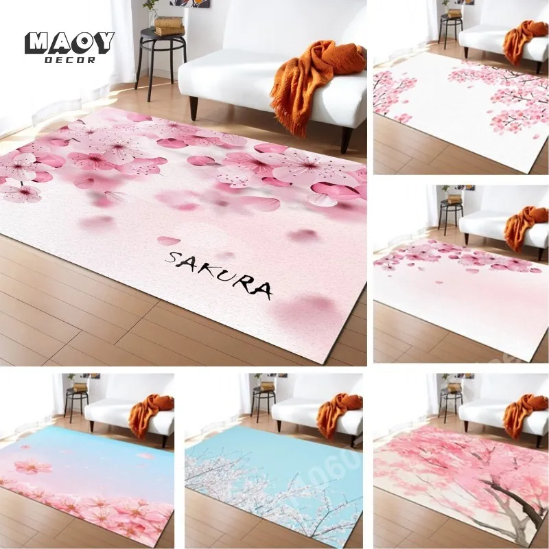 Cherry Blossom Carpet for Living Room Sofa Area Rugs Sakura Pink Flower Bedroom Hotel Home Decor Anti-slip Kitchen Floor Mats
Cherry Blossom Carpet for Living Room Sofa Area Rugs Sakura Pink Flower Bedroom Hotel Home Decor Anti-slip Kitchen Floor Mats