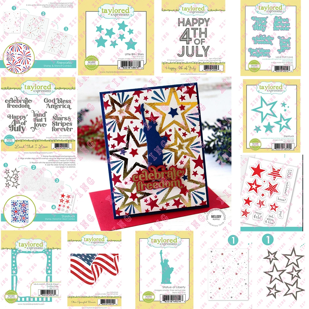 2022 Fireworks Happy 4th of July Land That I Love Little Bits - Stars Stripes Cutting Plate Star-spangled Banner Metal Deco Dies
2022 Fireworks Happy 4th of July Land That I Love Little Bits - Stars Stripes Cutting Plate Star-spangled Banner Metal Deco Dies
