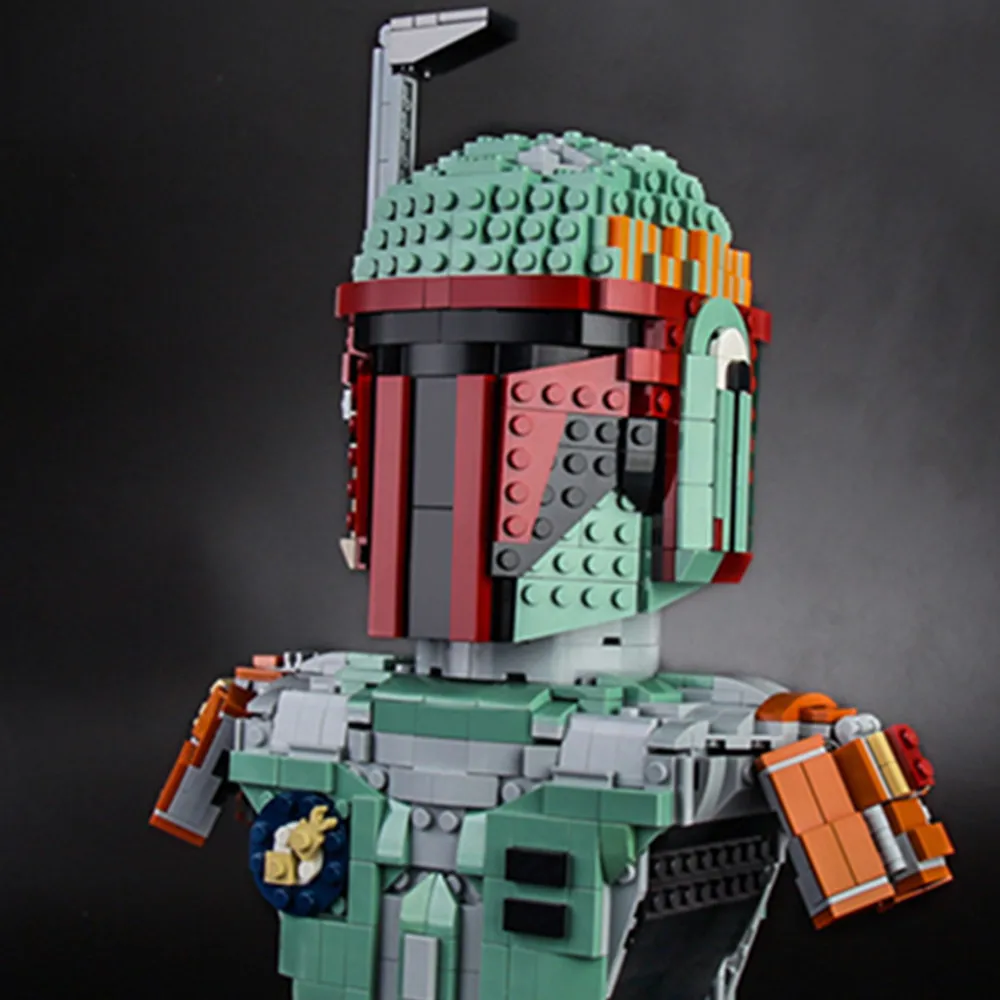 Disney Stars Mandalorians Space Wars Boba Fett Darths Hunters Vaders Helmet Bust Model Building Blocks Bricks Kid Gift Boy Toys
Disney Stars Mandalorians Space Wars Boba Fett Darths Hunters Vaders Helmet Bust Model Building Blocks Bricks Kid Gift Boy Toys