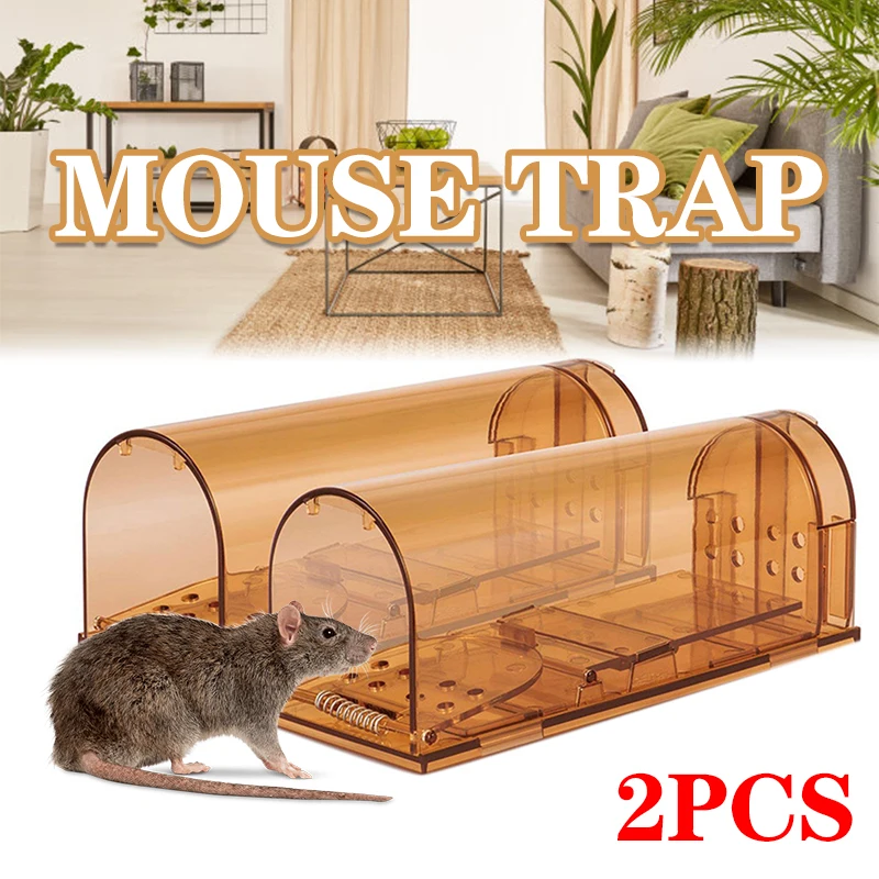 2Pcs Reusable Plastic Mouse Trap Humane Clear Smart No Kill Rodents Catcher Mice Rat Live Trap Indoor Outdoor Pest Control
2Pcs Reusable Plastic Mouse Trap Humane Clear Smart No Kill Rodents Catcher Mice Rat Live Trap Indoor Outdoor Pest Control