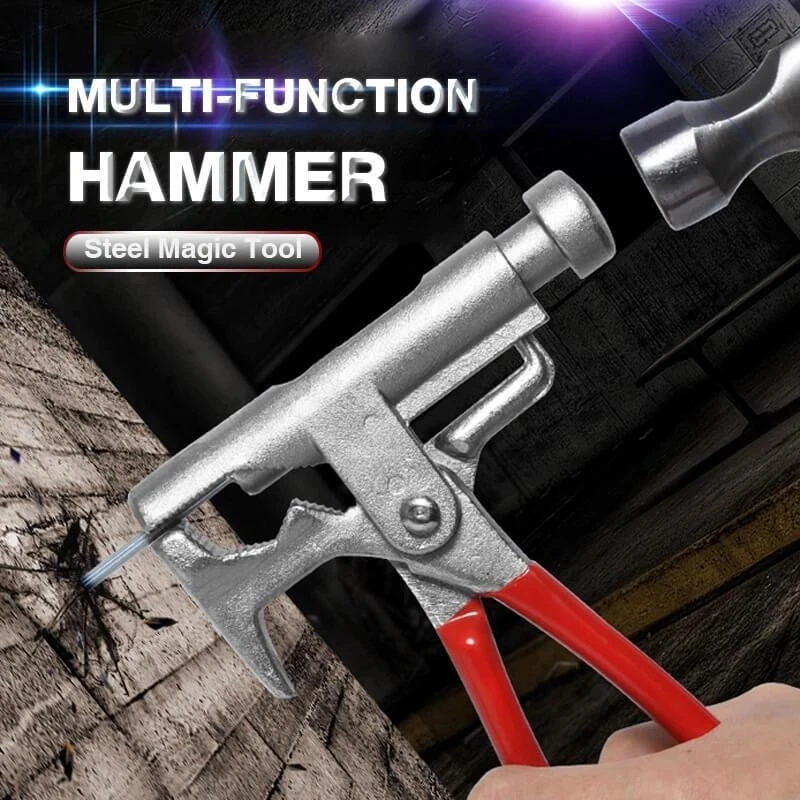 Multi-Function Hammer Steel Magic Tool Screwdriver Electrical Nail Gun Pipe Pliers Wrench Clamps Pincers Dropshipping
Multi-Function Hammer Steel Magic Tool Screwdriver Electrical Nail Gun Pipe Pliers Wrench Clamps Pincers Dropshipping