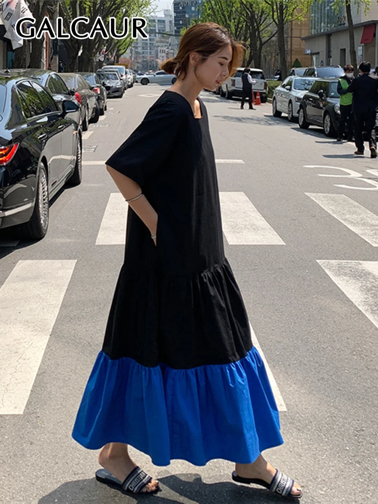 Платье GALCAUR в стиле пэчворк с цветными блоками для женщин, прямое Свободное длинное платье с квадратным вырезом и коротким рукавом, женская ...
Платье GALCAUR в стиле пэчворк с цветными блоками для женщин, прямое Свободное длинное платье с квадратным вырезом и коротким рукавом, женская ...