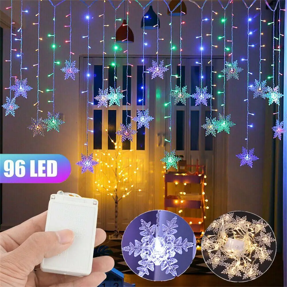 3.5M New Christmas Lights Snowflake Decoration LED Fairy String Lights Flash Light For 2022 New Year Curtain Outdoor Party Decor
3.5M New Christmas Lights Snowflake Decoration LED Fairy String Lights Flash Light For 2022 New Year Curtain Outdoor Party Decor